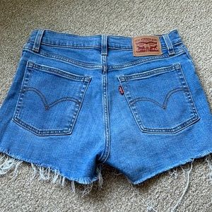 Levi’s distressed denim shorts